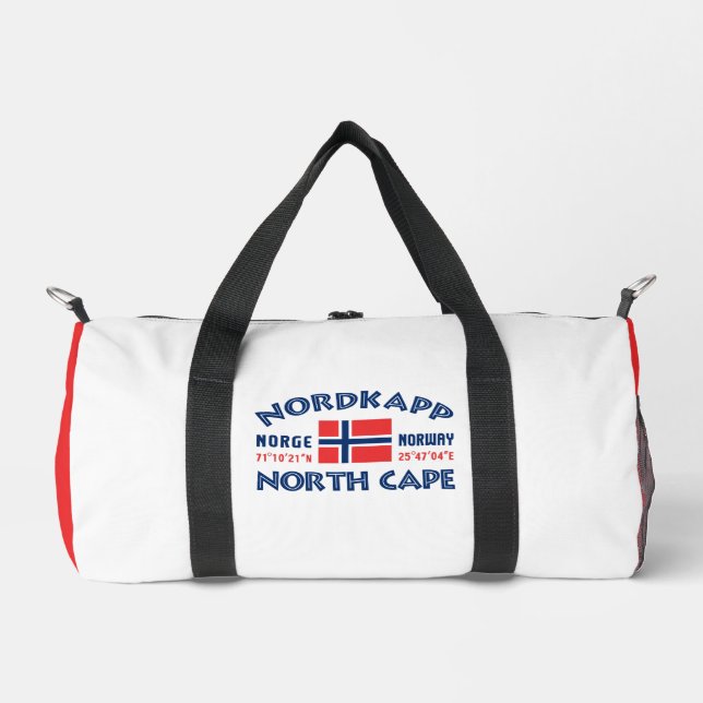 Individuelle Name Nordkapp Norwegen Duffle Bag (Vorderseite)