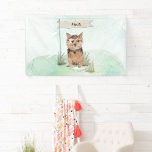 Individuelle Name Norfolk Terrier Pet Dog Banner