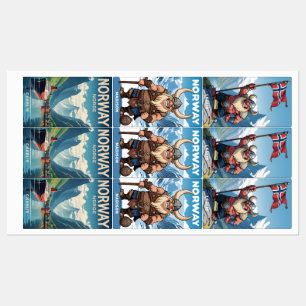 Individuelle Name Norwegen Etiketten