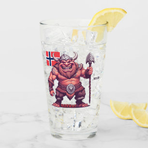 Individuelle Name Norwegischer Troll Glas