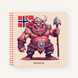 Individuelle Name Norwegischer Troll Notizbuch