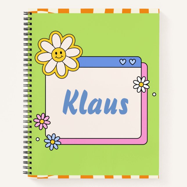 Individuelle Name-Notebook Notizbuch (Vorderseite)