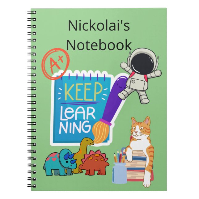 Individuelle Name-Notebook, Zurück zu SchulNoteboo Notizblock (Vorderseite)