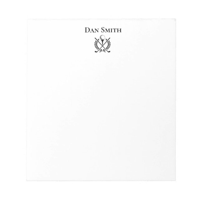 Individuelle Name Notepad Notizblock (Vorderseite)