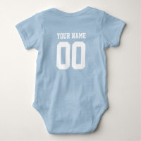 Individuelle Name Number Baby Football Jersey Body