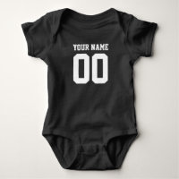 Individuelle Name Number Baby Football Jersey Body