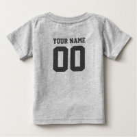 Individuelle Name Number Baby Football Jersey Body