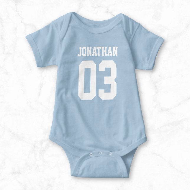 Individuelle Name Number Baby Sport Jersey Bodysui Strampler (Von Creator hochgeladen)