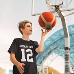Individuelle Name Number Boys Sport Jersey Shirt<br><div class="desc">Erstellen Sie Ihren eigenen personalisierten Fußball Jersey Jungs T - Shirt mit individuelle Name und Nummer. Ein cooles, individualisierbares Shirt, das eine niedliche Geschenkidee für Jungen ist. Diese trendige Kids Sportbekleidung ist für alle Sportarten geeignet, wie Fußball, Fußball, Volleyball, Baseball, Softball, Basketball und Hockey. Klicken Sie auf 'Anpassen', um Text...</div>
