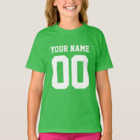 Individuelle Name Number Girls' Football Jersey Sh