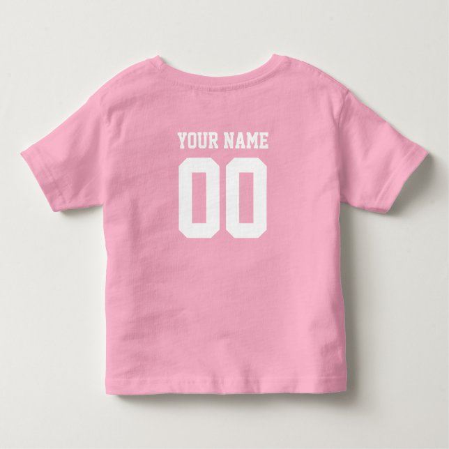 Individuelle Name Number Kids' Football Jersey Shi Kleinkind T-shirt (Rückseite)