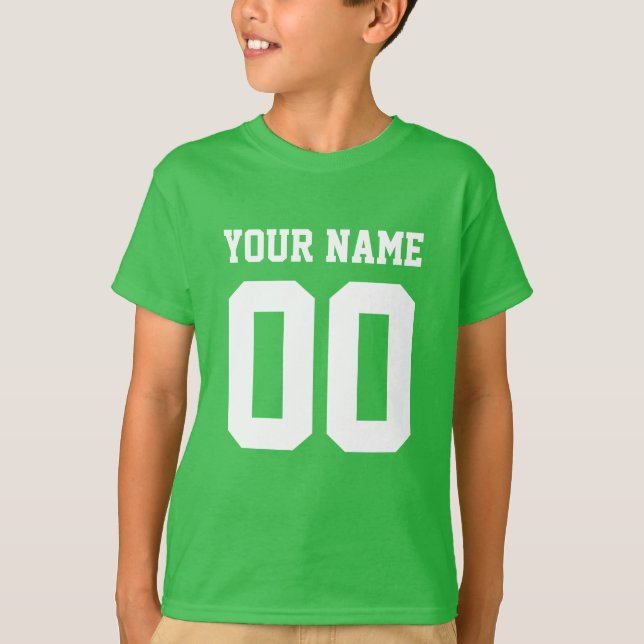 Individuelle Name Number Kids' Football Jersey Shi T-Shirt (Vorderseite)
