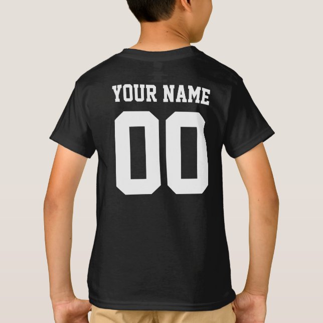Individuelle Name Number Kids' Football Jersey Shi T-Shirt (Rückseite)