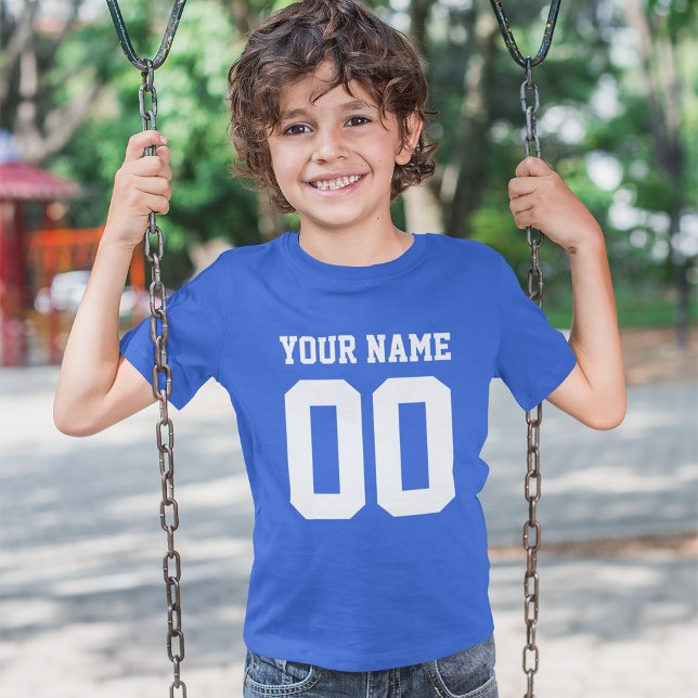Individuelle Name Number Kids' Football Jersey Shi T-Shirt (Von Creator hochgeladen)