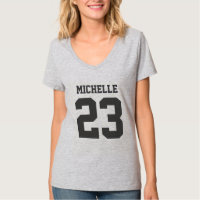 Individuelle Name Number Womens Sport Jersey T - S
