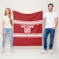 Individuelle Name Nummer des White and Red Sports
