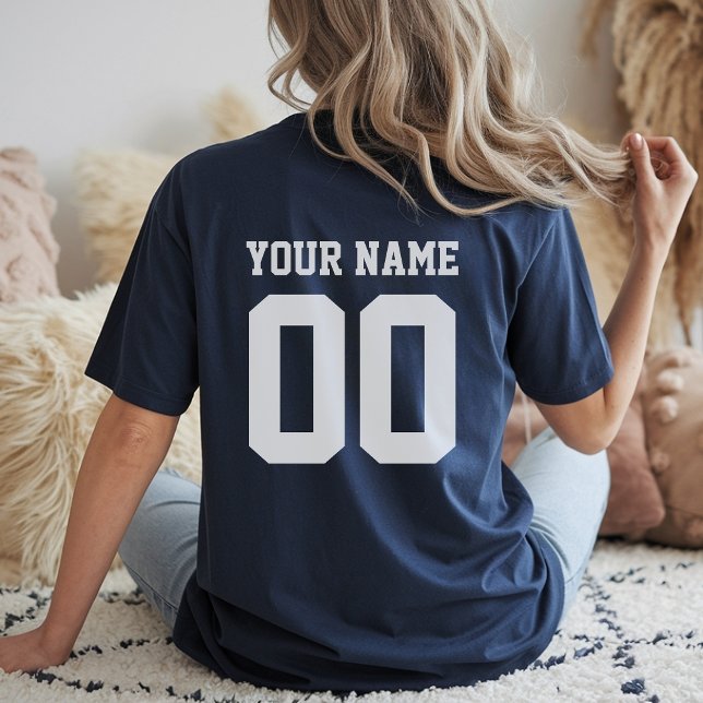 Individuelle Name Nummer Frauenfußball-T - Shirt (Von Creator hochgeladen)