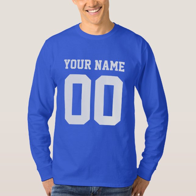 Individuelle Name Nummer Männer Fußball T - Shirt (Vorderseite)