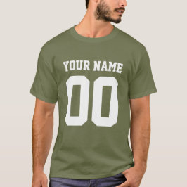 Individuelle Name Nummer Männer Fußball T - Shirt