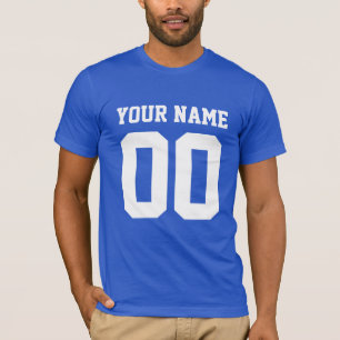 Individuelle Name Nummer Männer Fußball T - Shirt