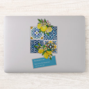 Individuelle Name Nummer Sizilianisches Tiles Lemo Aufkleber