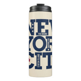 Individuelle Name NYC Typografy tumbler Thermosbecher