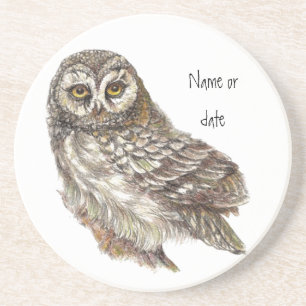 Individuelle Name oder Datum, Vogelart Untersetzer