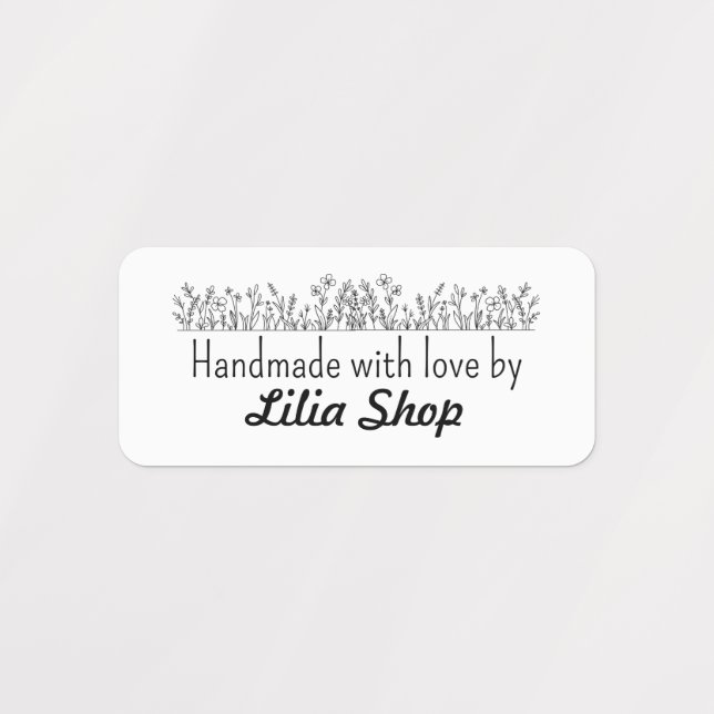 Individuelle Name oder Firmenname Etiketten (Design 1)