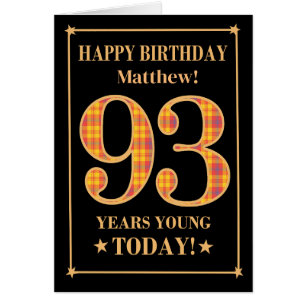 Individuelle Name oder Relation 93. Geburtstagskar