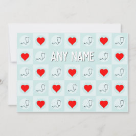 Individuelle Name oder Text von Krankenpflegern od Dankeskarte