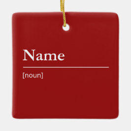 Individuelle Name oder Wortwörterbuch Weihnachten Keramikornament