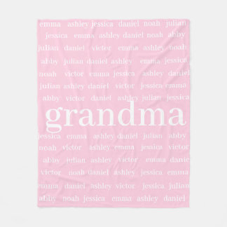 Individuelle Name Oma Blanket, Minky Baby Blanket Fleecedecke