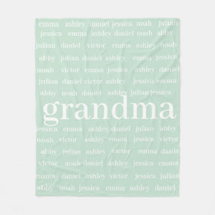Individuelle Name Oma Blanket, Minky Baby Blanket Fleecedecke