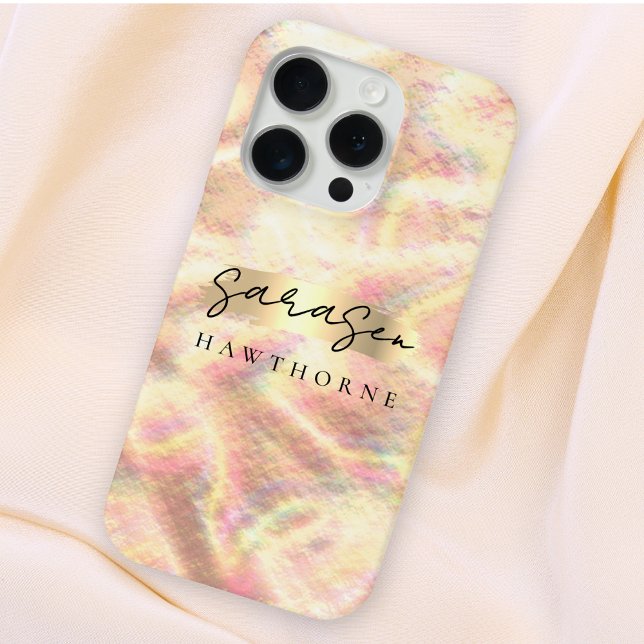 Individuelle Name Opal Stone Design Rose Gold Case-Mate iPhone Hülle (Von Creator hochgeladen)