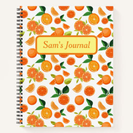 Individuelle Name Orange Fruit Bullet Journal Notizbuch