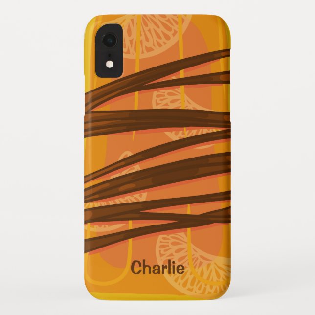 Individuelle Name Orange Popsiphone Fälle Case-Mate iPhone Hülle (Rückseite)