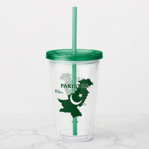 Individuelle Name Pakistan Acryltrinkbecher