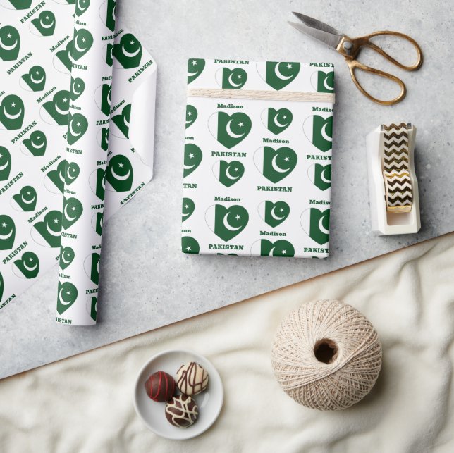 Individuelle Name Pakistan Geschenkpapier (Kunsthandwerk)