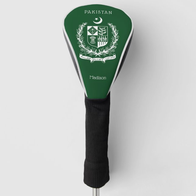 Individuelle Name Pakistan Golf Headcover (Vorderseite)