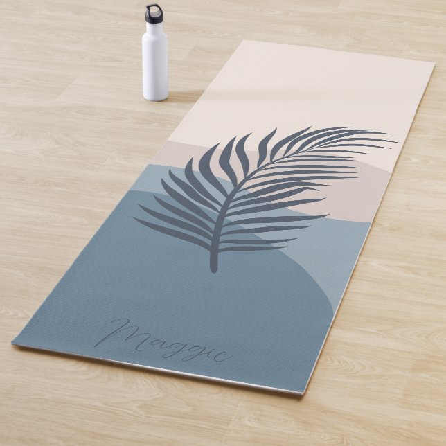 Individuelle Name Palm Blätter Yogamatte (Beispiel)