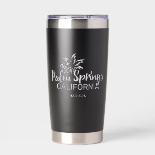 Individuelle Name Palm Springs Kalifornien Thermobecher