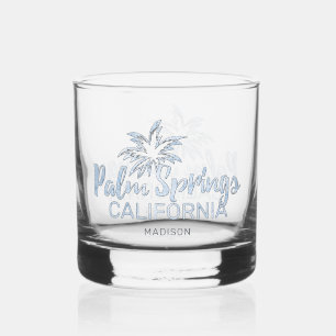 Individuelle Name Palm Springs Kalifornien Whiskyglas