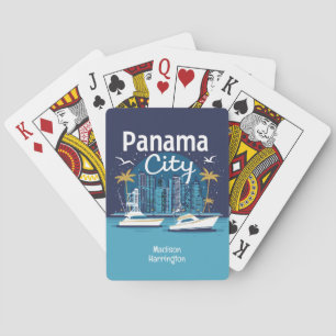 Individuelle Name Panama City Spielkarten