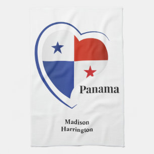 Individuelle Name Panama Liebe Geschirrtuch