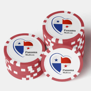Individuelle Name Panama Liebe Pokerchips