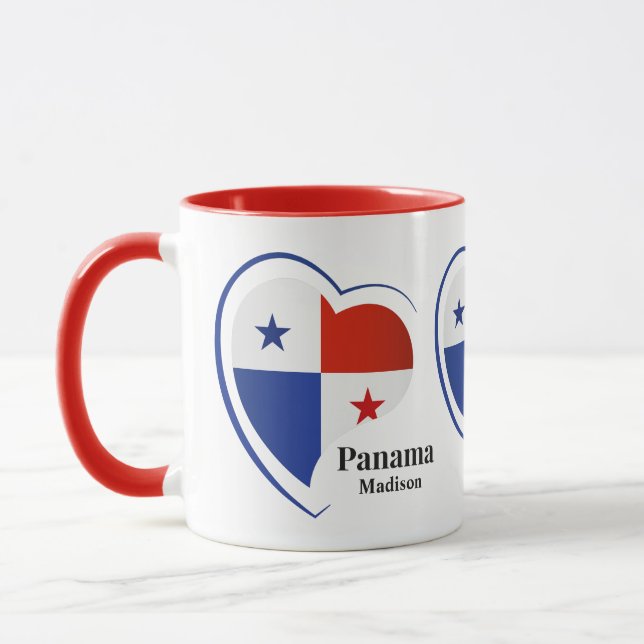Individuelle Name Panama Liebe Tasse (Links)