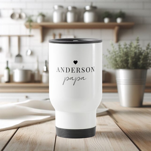 Individuelle Name Papa Travel Mug | Personalisiert Reisebecher (Von Creator hochgeladen)