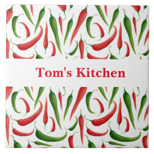 Individuelle Name Paprikaschoten Trivet Tile Fliese