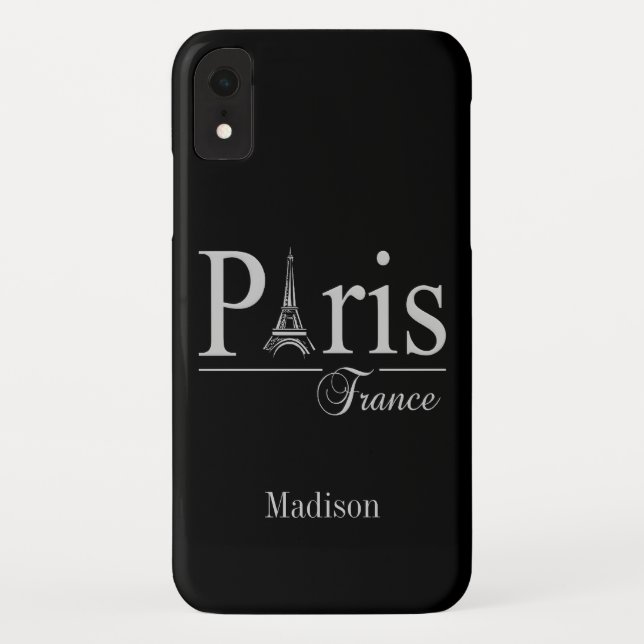 Individuelle Name Paris Frankreich Case-Mate iPhone Hülle (Rückseite)