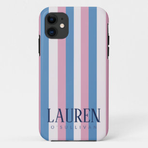 Individuelle Name Pastel Strip Handy Case